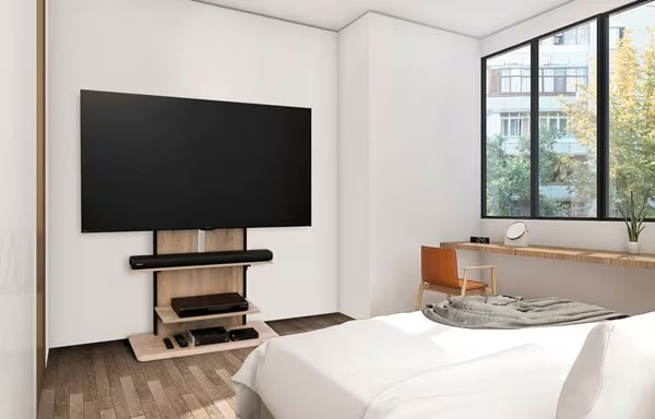 アイリスオーヤマ UTS-900R-LNライトナチユラル スタンドテレビ台