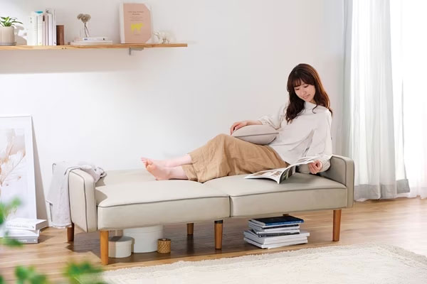 アイリスオーヤマ DRSB-2Sアイボリ- 2人掛けリクライニングソファ(アイボリー)IRIS[DRSB2Sアイボリ] 返品種別Aの通販は