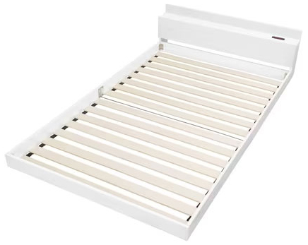 アイリスオーヤマ FBM-SDホワイト フロアベッド FBMシリーズ(ホワイト・セミダブル)IRIS[FBMSDホワイト] 返品種別A