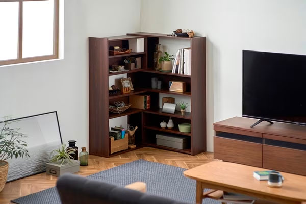 アイリスオーヤマ WSLR-1200ウオ-ルナツト ウッドスライドラック(ウォールナット)IRIS[WSLR1200ウオルナツト] 返品種別Aの通販は