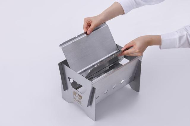 アイリスオーヤマ HUGEL(ヒューゲル) コンパクトBBQコンロ (幅31cm 1-2