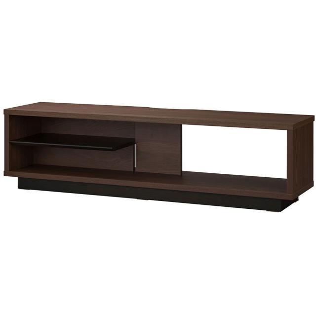 アイリスオーヤマ OTS-120SR オープンテレビ台 スタンダードタイプ 幅約120cm（ウォールナット/ブラック）[OTS120SR] 返品種別A