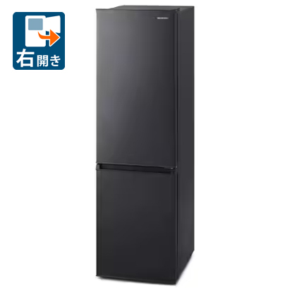 アイリスオーヤマ IRSD-17A-B 170L 2ドア冷蔵庫（直冷式）【右開き】ブラックIRIS[IRSD17AB] 返品種別A