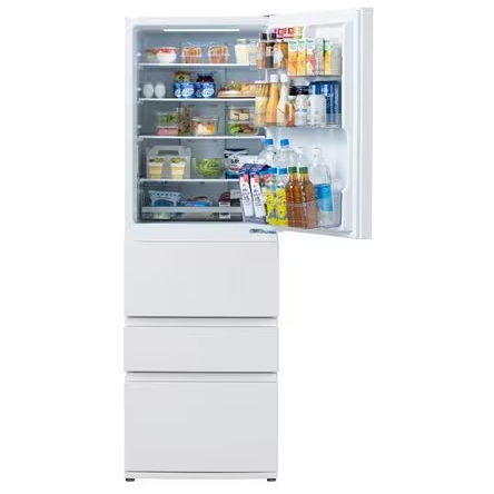 アイリスオーヤマ IRSN-37A-W 371L 4ドア冷蔵庫（ホワイト）【右開き】IRIS[IRSN37AW] 返品種別A_4