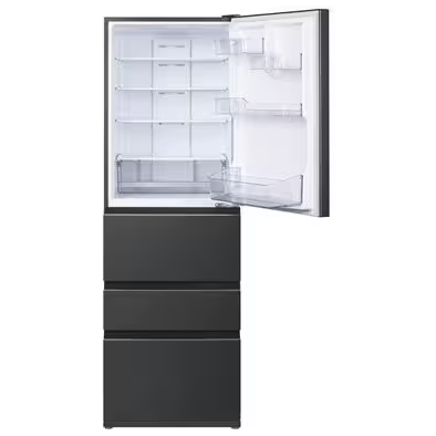 アイリスオーヤマ IRSN-37A-B 371L 4ドア冷蔵庫（ブラック）【右開き】IRIS[IRSN37AB] 返品種別A_1