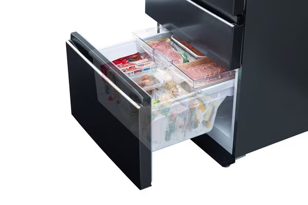 アイリスオーヤマ IRSN-37A-B 371L 4ドア冷蔵庫（ブラック）【右開き】IRIS[IRSN37AB] 返品種別A_11