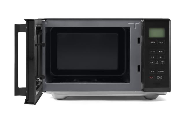 【美品】アイリスオーヤマの電子レンジ（型番：KMB-F2203-B）動作確認済み アイリスオーヤマ KMB-F2203 電子レンジ 22L ブラックIRIS OHYAMA