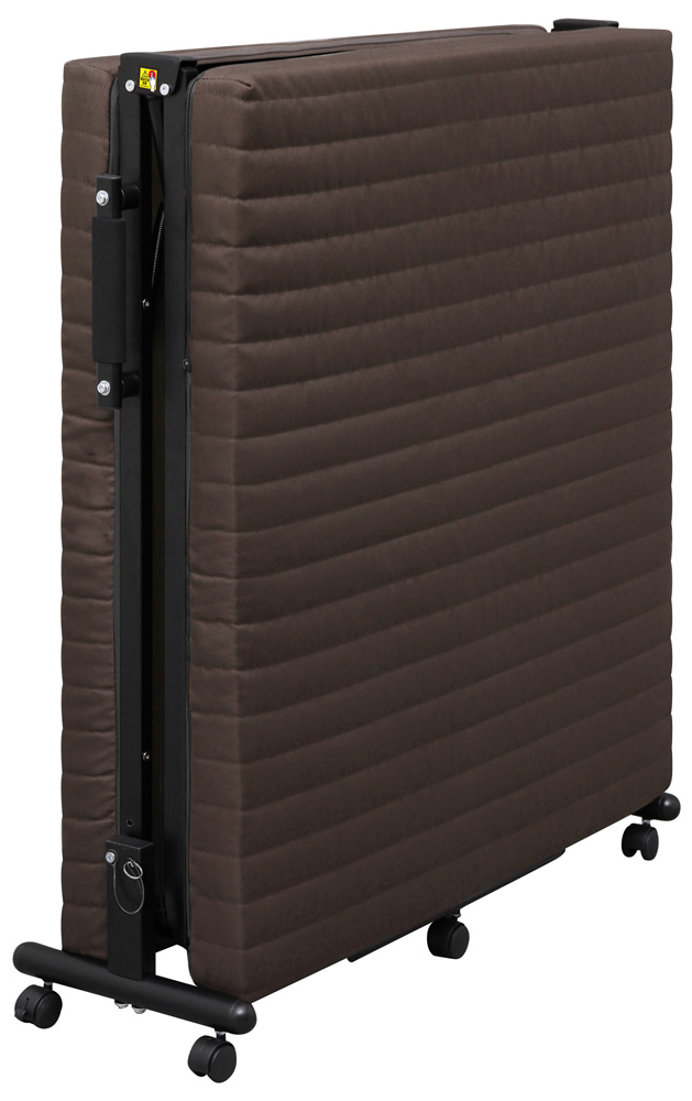 アイリスオーヤマ OTB-BRR 折りたたみベッド 幅945×奥行2000×高さ350mm（ブラウン）IRIS[OTBBRR] 返品種別A_3