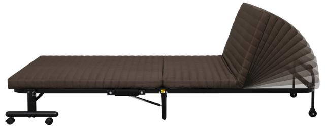 アイリスオーヤマ OTB-BRR 折りたたみベッド 幅945×奥行2000×高さ350mm（ブラウン）IRIS[OTBBRR] 返品種別A_6