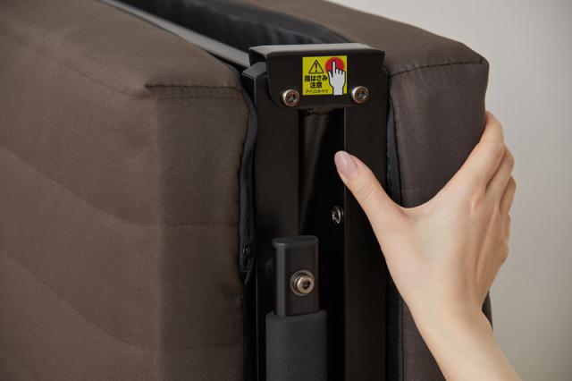 アイリスオーヤマ OTB-BRR 折りたたみベッド 幅945×奥行2000×高さ350mm（ブラウン）IRIS[OTBBRR] 返品種別A_15