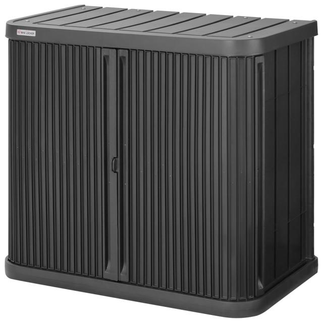 アイリスオーヤマ ML-800PP ミニロッカー 幅90×奥行52×高さ80cm(ダークグレー)IRIS[ML800PPダクグレ] 返品種別A