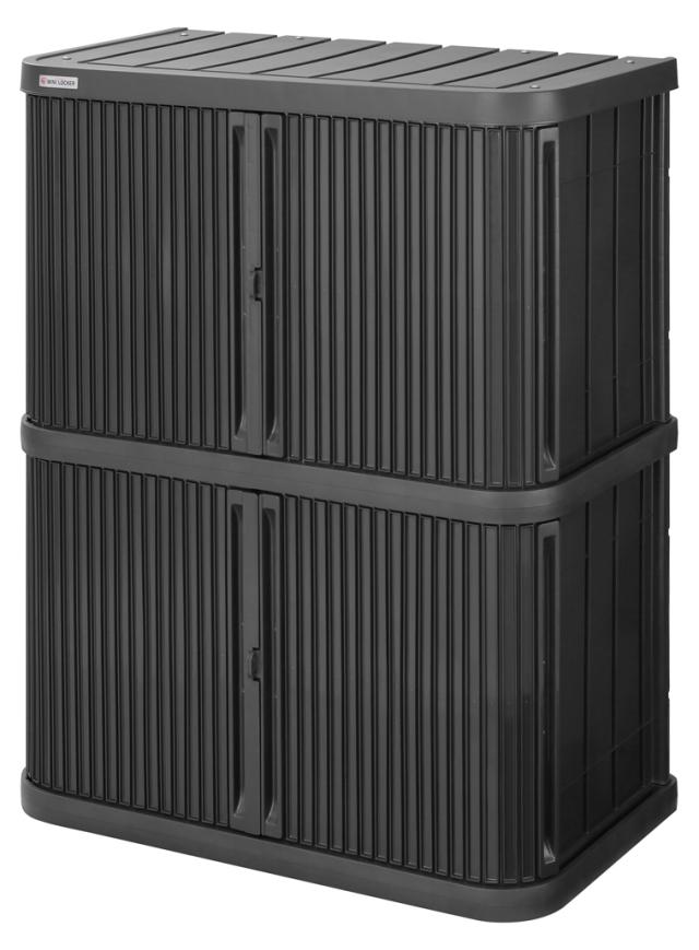 アイリスオーヤマ ML-1200PP ミニロッカー 幅90×奥行52×高さ115cm(ダークグレー)IRIS[ML1200PPダクグレ] 返品種別A