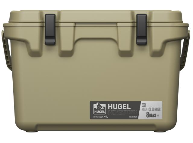 アイリスオーヤマ HUGEL(ヒューゲル) クーラーボックス 40L(カーキ)【ハンドル・ショルダーベルト付き】  TC-40Rカ-キ返品種別A
