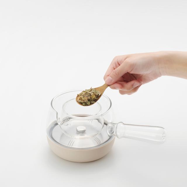 ビタントニオ VEK-30-I 電気ケトル　0.5L　アイボリーVitantonio　ガラスケトル KYUSU[VEK30I] 返品種別A