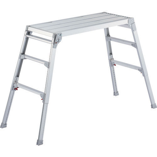 長谷川工業 DRSW-1000C 脚部伸縮式アルミ足場台 65〜96cm 天板幅広タイプ【他商品との同時購入不可】メーカー直送品(沖縄県・離島はお届け対象外となります) Hasegawa[DRSW1000C] 返品種別B