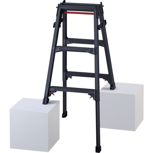 長谷川工業 RYZB-09 ハシゴ兼用伸縮脚立(ブラックレーベル)RYZB-09(10136) 3尺【他商品との同時購入不可】メーカー直送品(沖縄県・離島はお届け対象外となります) Hasegawa[RYZB09ハセガワ] 返品種別B