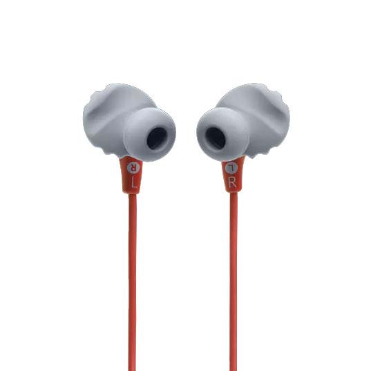ホンモノオレンジ♡リボンイヤホンジャック JBL マイク＆コントローラー搭載ダイナミック密閉型カナル