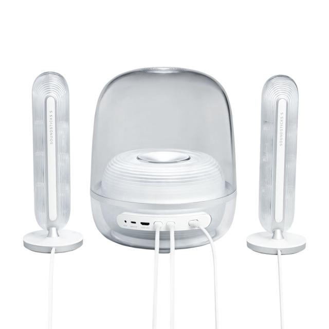 ハーマン HKSOUNDSTK5WJN Bluetoothスピーカーシステム（ホワイト）Harman Kardon SoundSticks 5[HKSOUNDSTK5WJN] 返品種別A_2