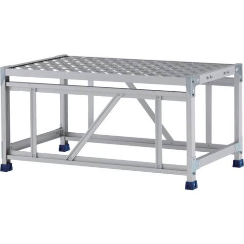アルインコ CSBC151WS 作業台(天板縞板タイプ)1段 天板寸法1000×600mm 高0.5m【他商品との同時購入不可】メーカー直送品(沖縄県・離島はお届け対象外となります)[CSBC151WS] 返品種別B