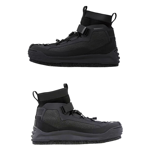 シマノ 108401 ドライ ロックシューズ カットラバーピンフェルト 25.5cm（チャコール）SHIMANO FS-020X[108401シマノ] 返品種別A