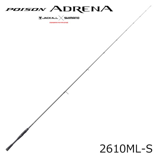 シマノ 24ポイズンアドレナ2610ML-S 24 ポイズンアドレナ 2610ML-SJACKALL×SHIMANO POISON ADRENA バスロッド[271068シマノ] 返品種別A