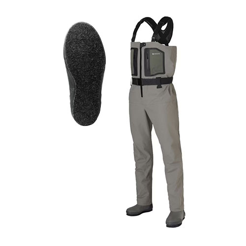 シマノ 599261 DS+4ストレッチウェダー カットインフェルト SM（グレーベージュ）SHIMANO FF-001V[599261シマノ] 返品種別A