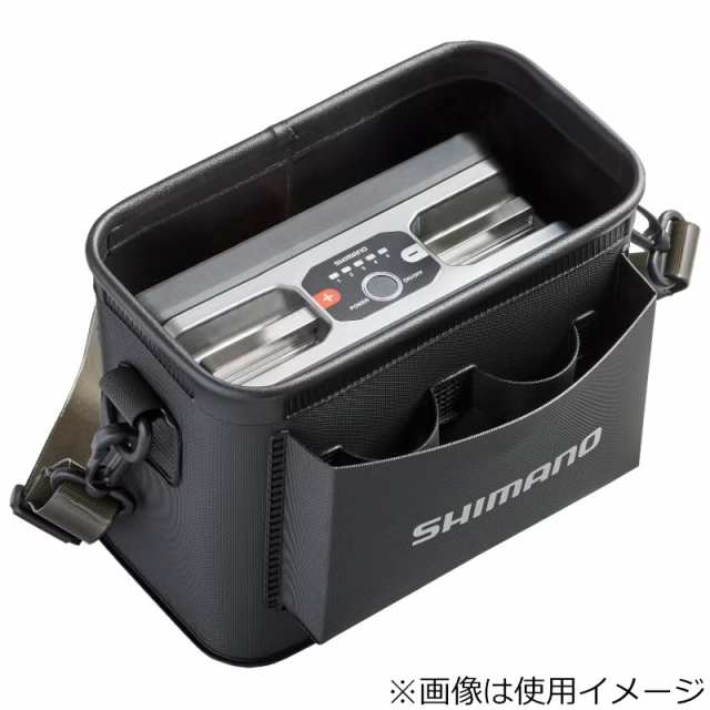 シマノSHIMANO 船ベリポーチ BK-301W ブラック - フィッシングバッグ、ケース