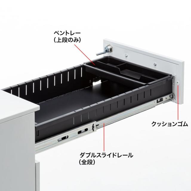 サンワサプライ SNW-107W キャビネット（高さ600mm・奥行き534mm）（ホワイト）[SNW107W] 返品種別A