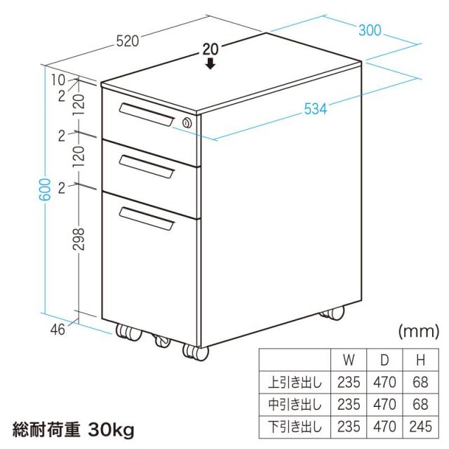 サンワサプライ SNW-107W キャビネット（高さ600mm・奥行き534mm）（ホワイト）[SNW107W] 返品種別A