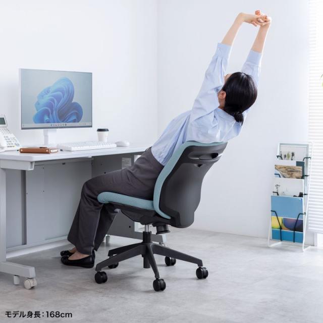 受注商品 オフィスチェア ストレスのないクイックレスポンスで仕事が捗る ブラック SNC-080BK サンワサプライ 送料無料 メーカー保証 新品 BIS-1-W-BL Netforce ブルー 美姿勢チェア [デスクチェア] メーカー