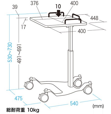 サンワサプライ PR10N プロジェクター台[PR10N] 返品種別A