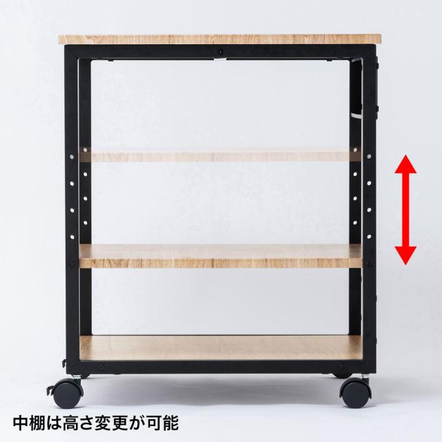 サンワサプライ LPS-117LM 木目調プリンタスタンド（W600）[LPS117LM] 返品種別A_1