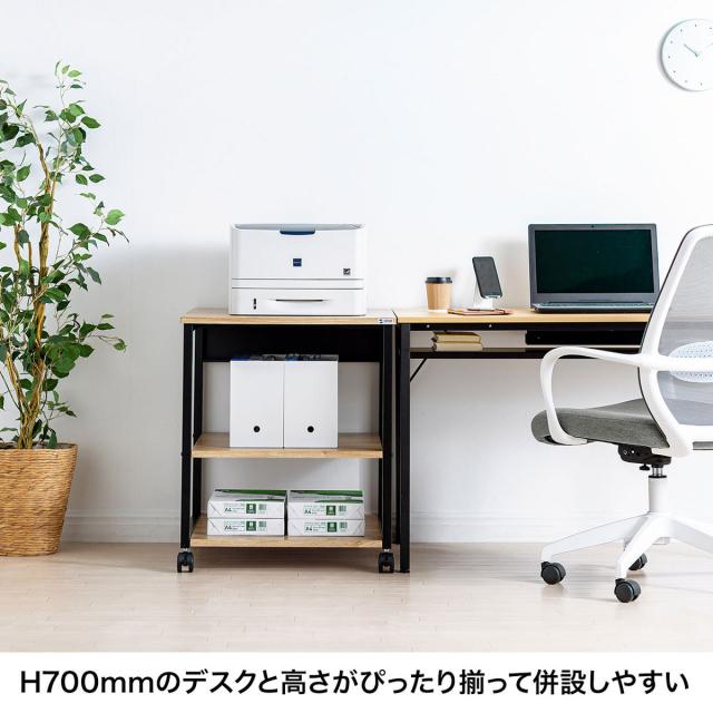 サンワサプライ LPS-117LM 木目調プリンタスタンド（W600）[LPS117LM] 返品種別A_4