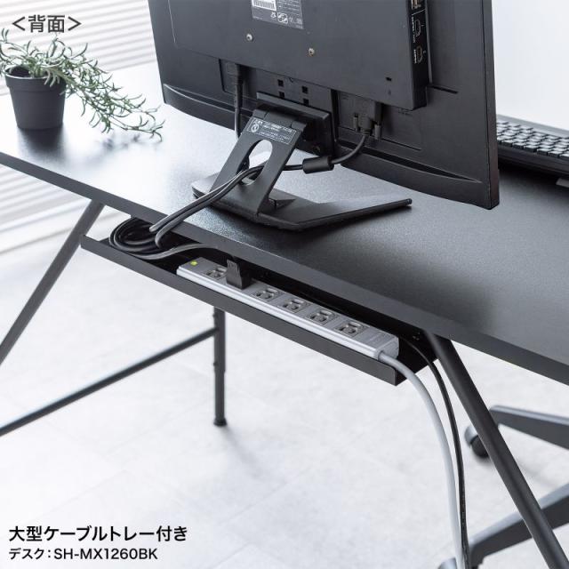 サンワサプライ SH-MX1060BK マルチワークデスク（W1000・ブラック）[SHMX1060BK] 返品種別A_12