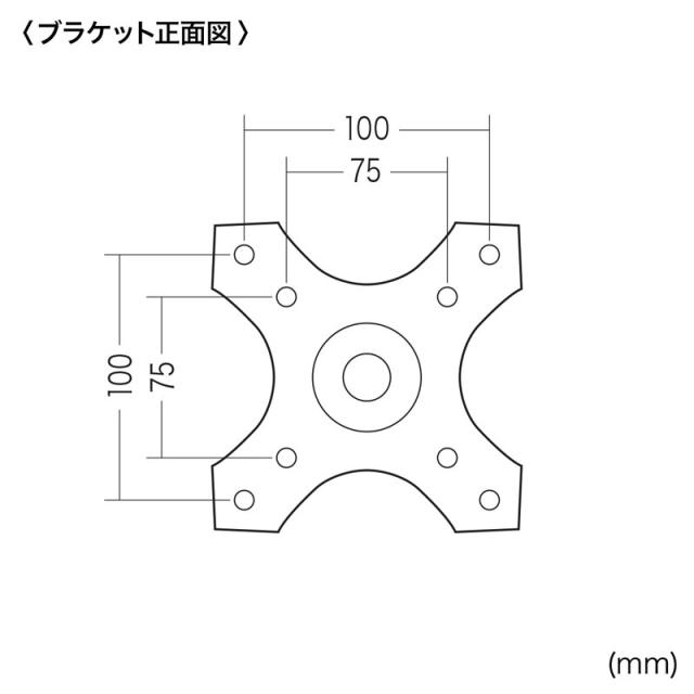 サンワサプライ 17型〜24型液晶モニタスタンド マウステーブル付きキーボード台　サブテーブル付き　VESA規格準拠 CR-LAST3返品種別A_13