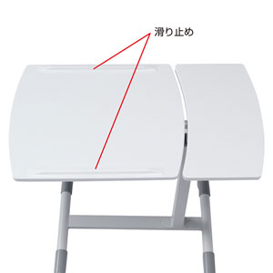 サンワサプライ NPC10W ノートパソコンデスク（ホワイト）[NPC10W] 返品種別A_4