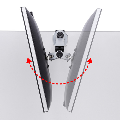 サンワサプライ CR-LA1005N 垂直液晶モニターアーム（机用・垂直）[CRLA1005N] 返品種別A_4