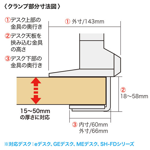 サンワサプライ CR-LA1502BK 水平多関節液晶モニタアーム(左右2面)[CRLA1502BK] 返品種別A