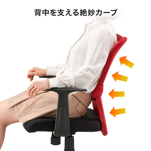 サンワサプライ SNC-NET14ABK メッシュチェア（ブラック）[SNCNET14ABK] 返品種別A_12