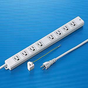 サンワサプライ TAP-MG3811N 抜け止めタップ 8個口 2m[TAPMG3811N] 返品種別A