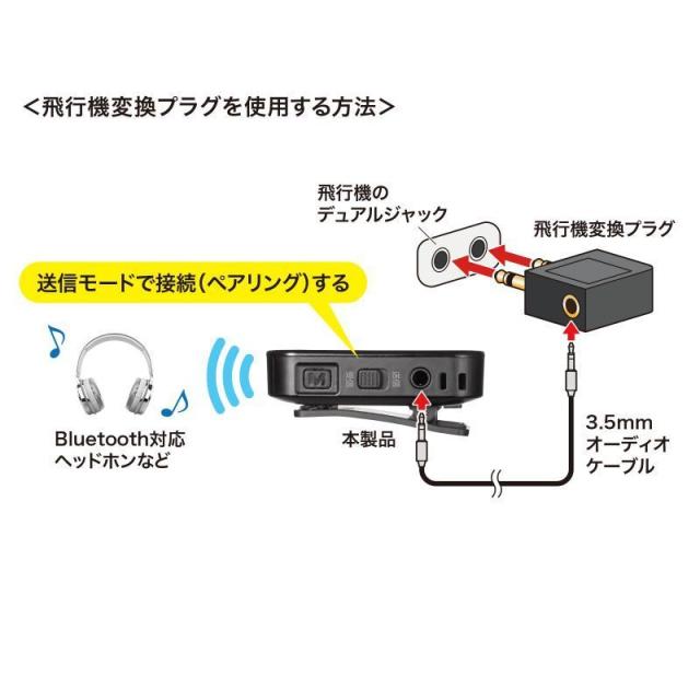 サンワサプライ MM-BTAD6 Bluetoothオーディオ送受信機[MMBTAD6] 返品種別A