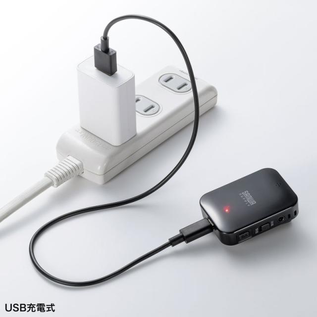 サンワサプライ MM-BTAD6 Bluetoothオーディオ送受信機[MMBTAD6] 返品種別A