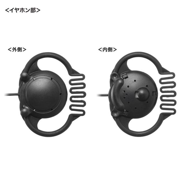 サンワサプライ MM-WGS5T-HS1 ワイヤレスガイド MM-WGS5T専用イヤホンマイク[MMWGS5THS1] 返品種別A_5