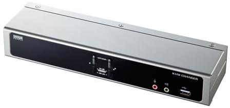 サンワサプライ SW-KVM2HDCN2 デュアルリンクDVI対応パソコン自動切替器（2：1）[SWKVM2HDCN2] 返品種別A