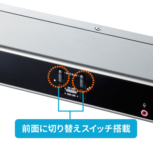 サンワサプライ SW-KVM2HDCN2 デュアルリンクDVI対応パソコン自動切替器（2：1）[SWKVM2HDCN2] 返品種別A_6