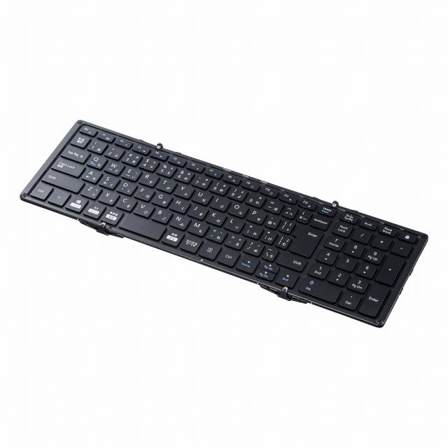 サンワサプライ SKB-BT35BK Bluetooth折りたたみフルキーボード（ブラック）[SKBBT35BK] 返品種別A