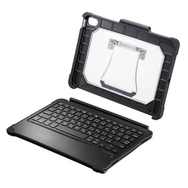 サンワサプライ 10.9インチ iPad（第10世代）専用ケース付きキーボード タイプCケーブル接続 英語配列78キー  SKB-IP6BK返品種別A_5