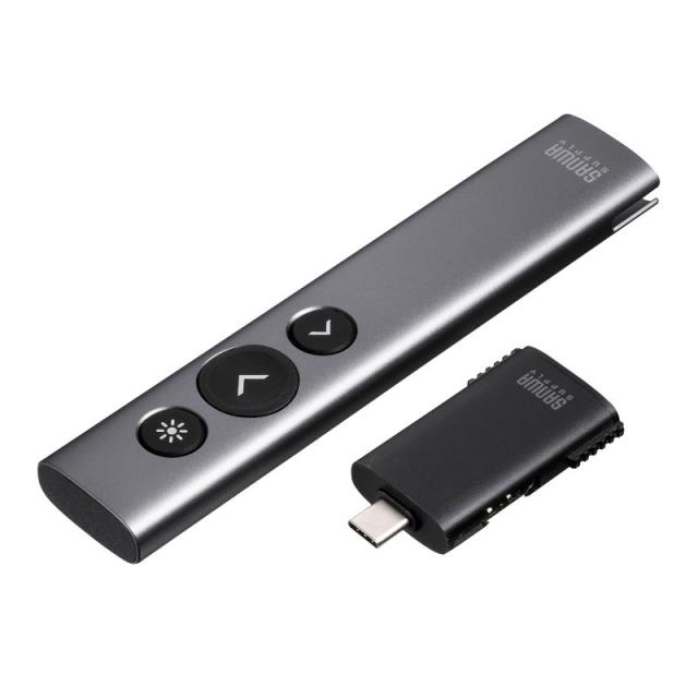 サンワサプライ MA-WPR16GM ワイヤレスプレゼンター（2.4GHz・変換アダプタ付き）[MAWPR16GM] 返品種別A