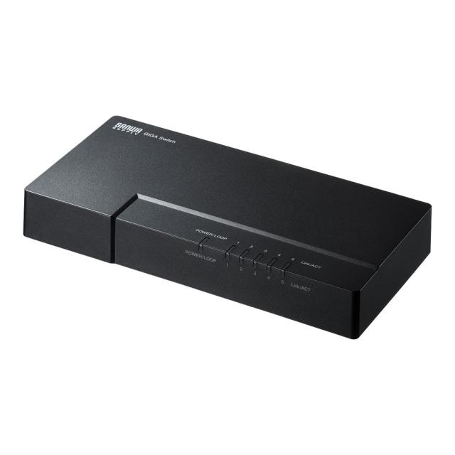 サンワサプライ LAN-GIGAP502BK ギガビット対応 スイッチングハブ(5ポート・マグネット付き）[LANGIGAP502BK] 返品種別A 6,798円