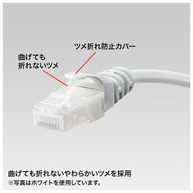 サンワサプライ LA-Y5TS-05D ツメ折れ防止CAT5eLANケーブル（5m